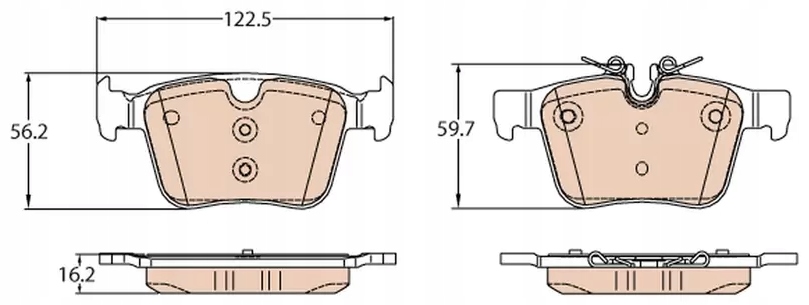 фото №1, Trw gdb2110 гальмівні колодки гальмівні