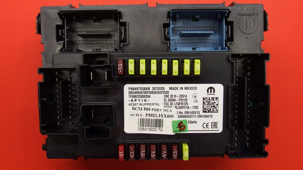 фото №1, Кузов бортовой компьютер модуль bsi jeep renegade p68497538ab