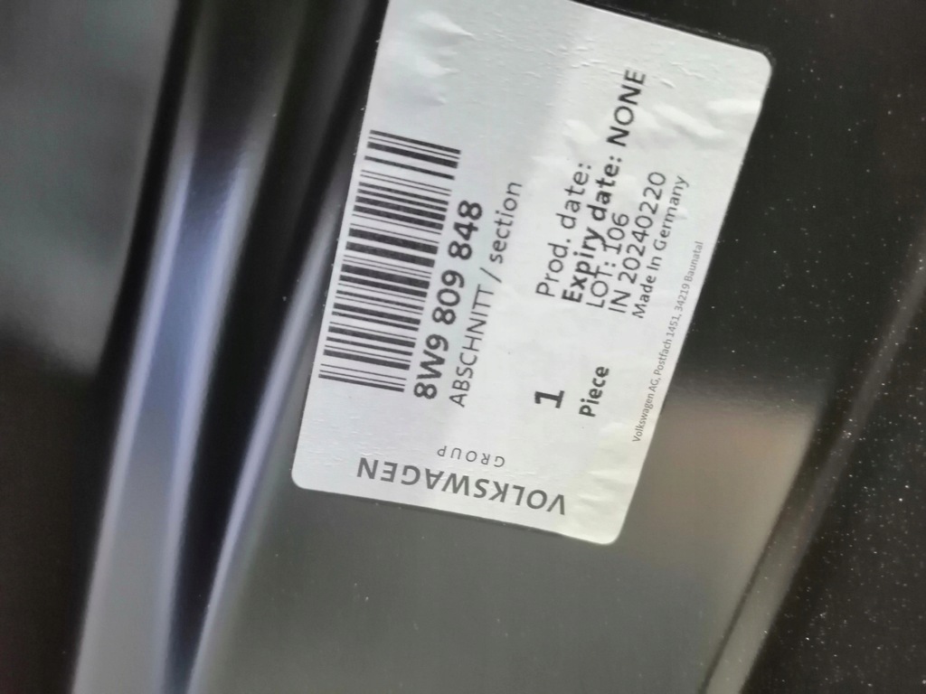 фото №8, Порог блок двигателя правый audi a4 b9 8w 8w9