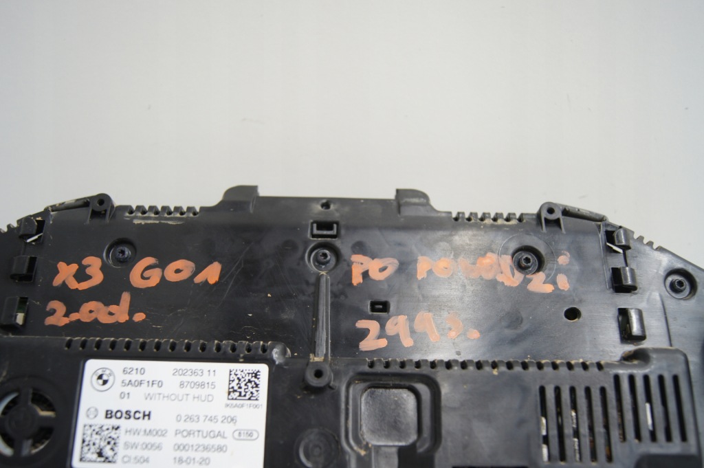 фото №9, Bmw x3 g01 лічильник прилади - пошкоджений po zalaniu