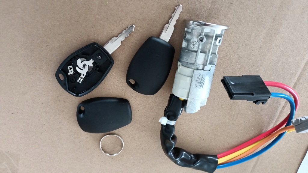 фото №2, Nowa комплектна замок запалювання pilot renault kangoo i ii