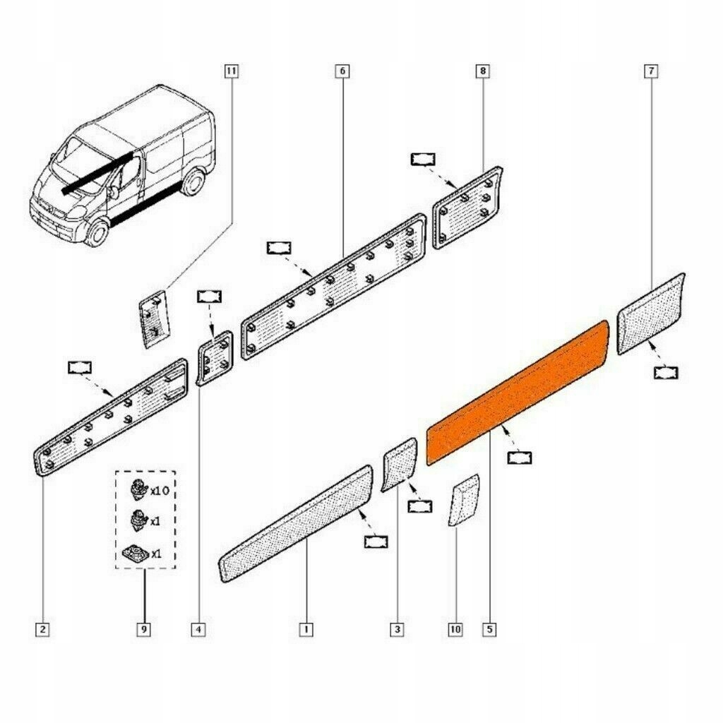 фото №4, Vivaro trafic ii primastar молдинг ліва bok