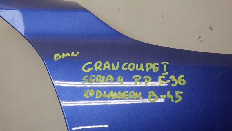 фото №9, Крыло правый перед b45 bmw 4 f36 gran coupe i 1