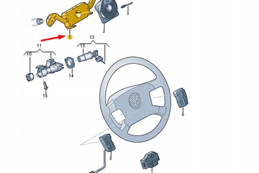 фото №9, Переключатель комбинированный колонки рулевого vw amarok mk1 новый оригинальный