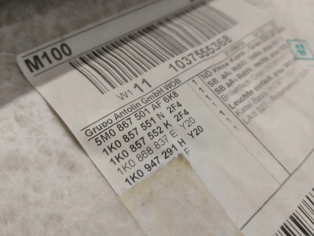 фото №9, Потолок потолок vw golf vi 6 plus 2010 rok lift ładna