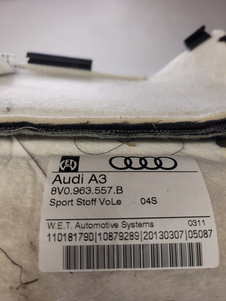 фото №7, Мат нагревательная сиденье góra audi a3 8v 8v0963557b