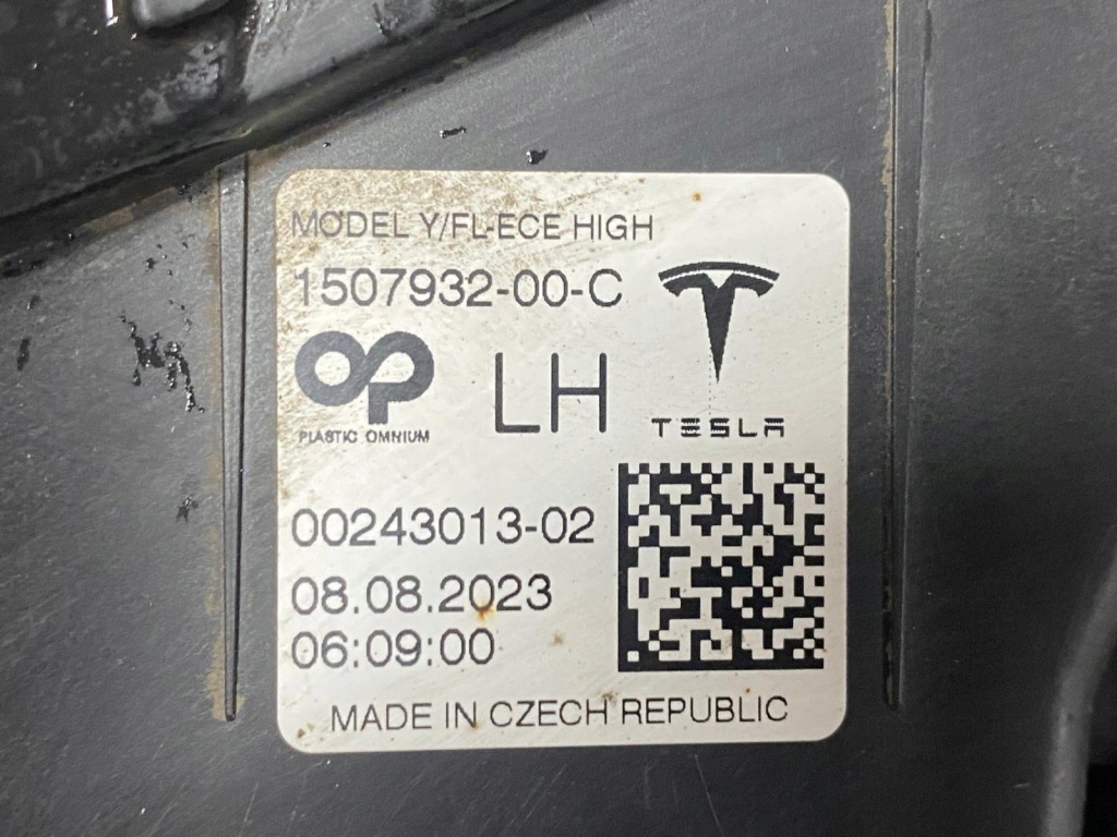Противотуманная фара левый tesla y led drl 1507932-00-c Доставка