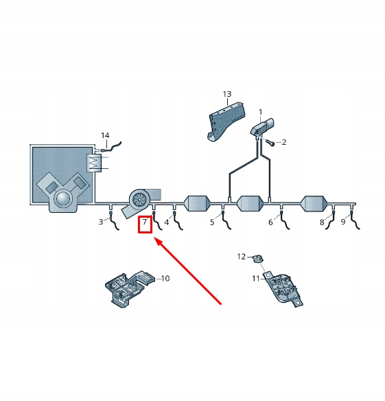 фото №1, Vw arteon 3h nox датчик 04l907807fc