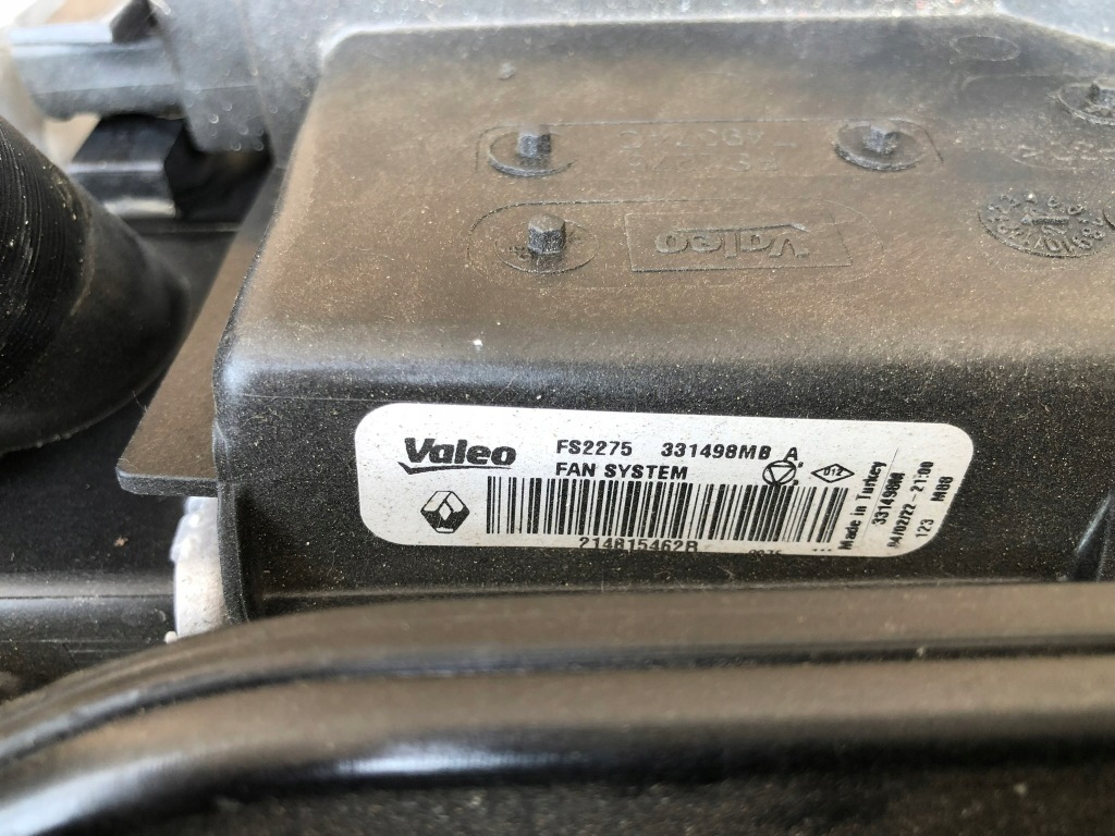 фото №7, Renault clio v 1.0 tce радіатор pas перед підсилювач 144966668r 214815462r