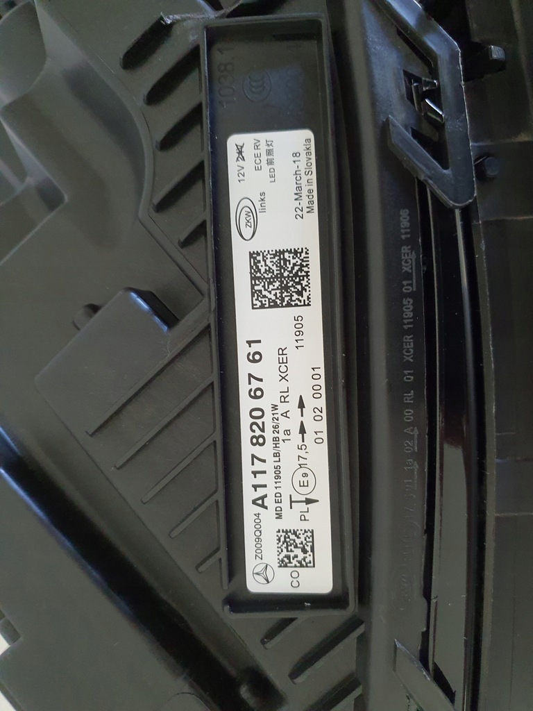 фото №8, Mercedes w117 лампи led повний