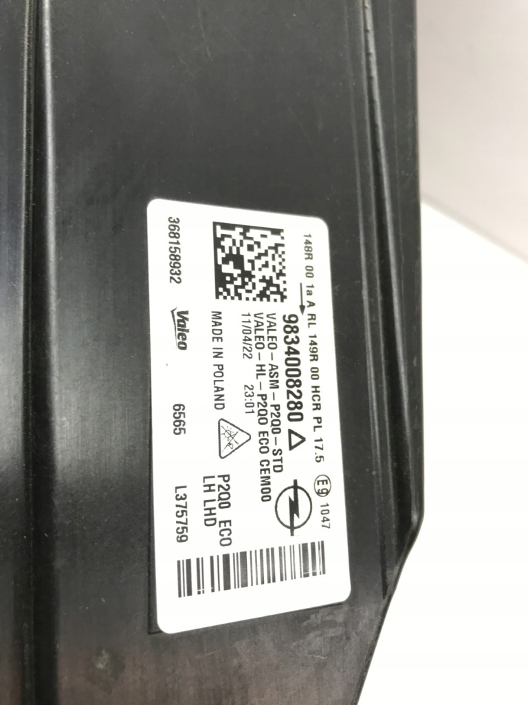 Фара перед передняя левая opel mokka b 2 9834008280 Недорого