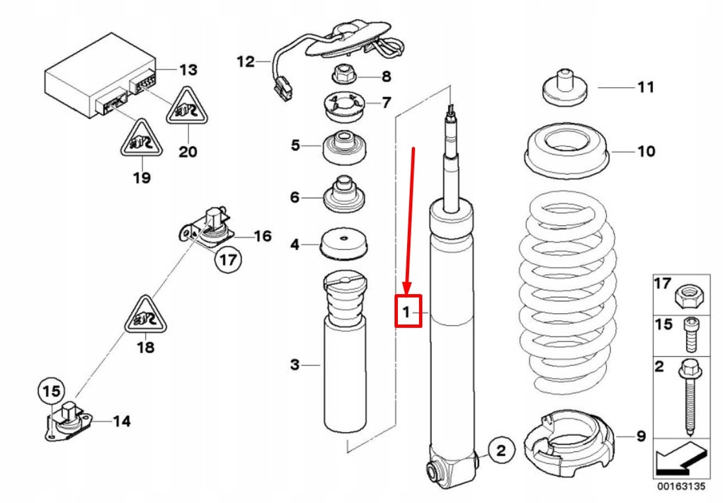 фото №7, Bmw 3 coupe e92 rear edc shock абсорбер 33522284311 2284311