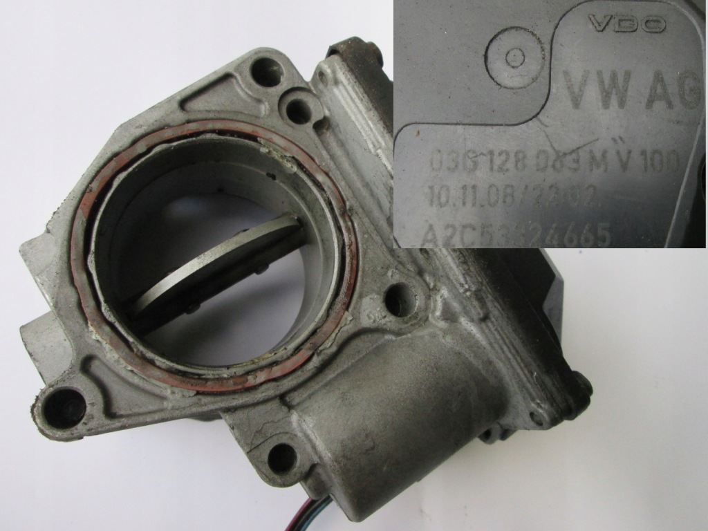 фото №1, Skoda superb ii дроссельная заслонка 2.0 tdi bmp passat b6