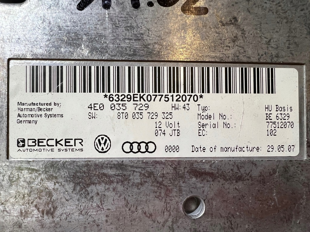 фото №9, Audi a5 8t a4 b8 модуль радио навигации блок управления mmi 4e0035729 8t0035729