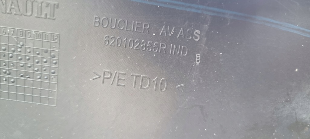 фото №13, Renault zoe бампер перед оригінал c079