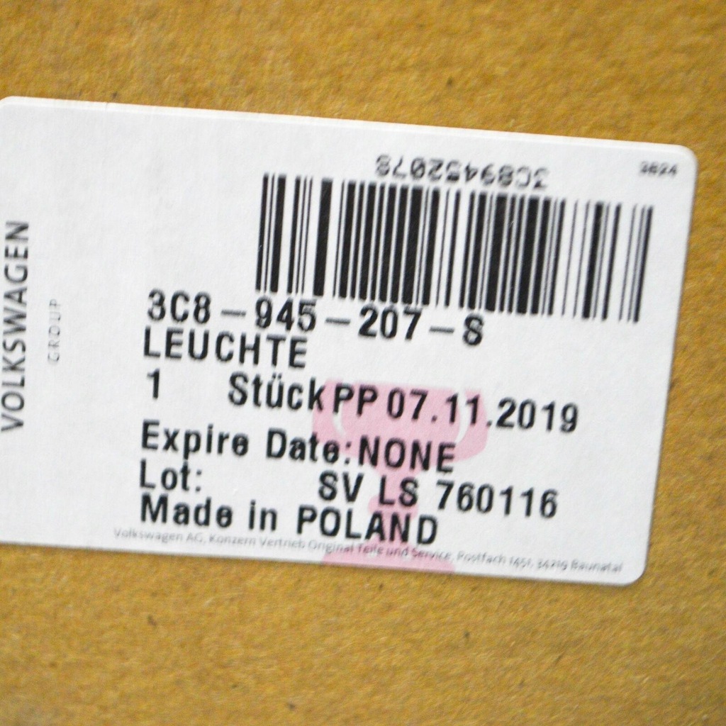 фото №8, Лампа задняя n/s наружная do vw passat cc coupe.