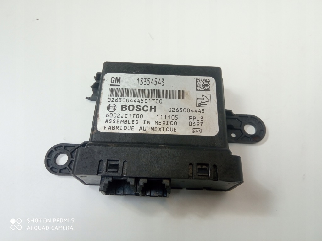 фото №1, Opel astra j модуль датчиків pdc 13354543