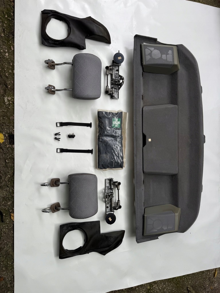 фото №9, Полиця задня mercedes w124 складний підголівники комплект набір