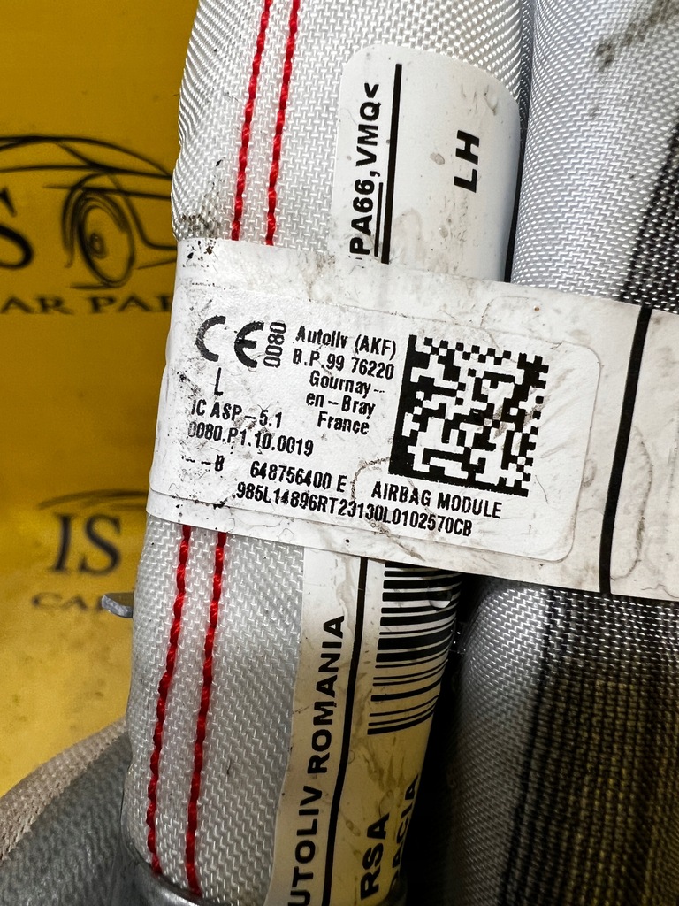 фото №7, Подушка безпеки даховий шторка безпеки ліва лівий dacia sandero iii