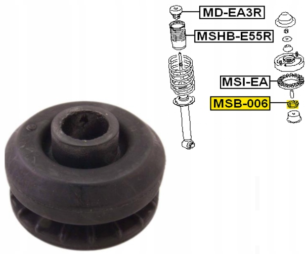 фото №1, Резиновый элемент проставка амортизатора chrysler sebring stratus dodge stratus