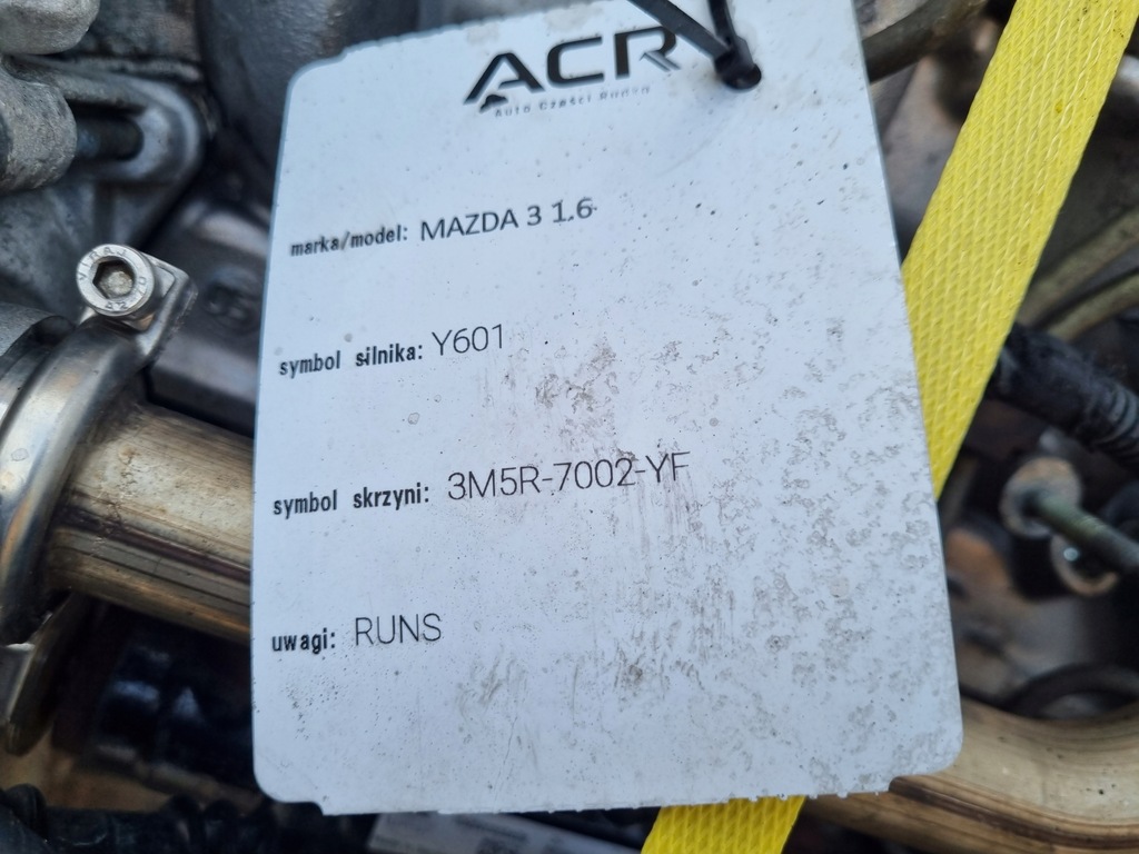 фото №11, Двигун комплект mazda 3 bk 1.6 d mzr-cd 109km y6 y642
