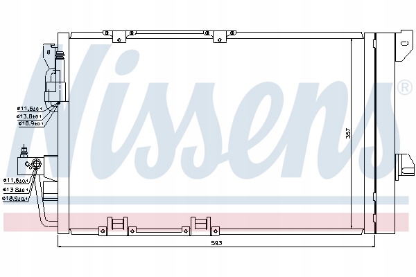 фото №8, Радіатор кондиціонера конденсатор nissens 94650 []