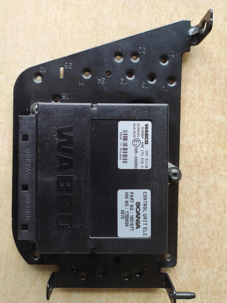 фото №1, Scania r блок управления подушек wabco ecas 6x2/bus 1851677