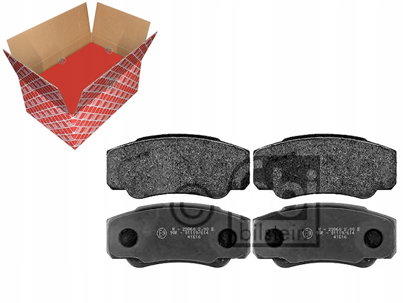 Купити Feb116047 гальмівні колодки гальмівний. fiat ducato 02- задні