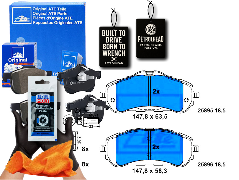 фото №1, Гальмівні колодки гальмівні citroen berlingo peugeot 308 ii p #petrolhead pro+ kit3