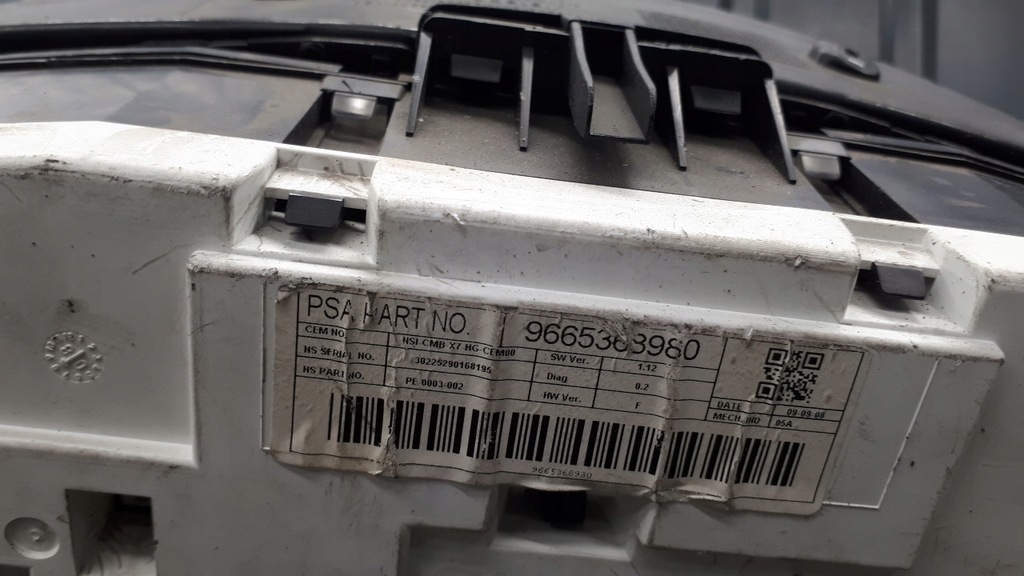 фото №10, 9665368980 счетчик citroen c5 iii x7 2.7hdi