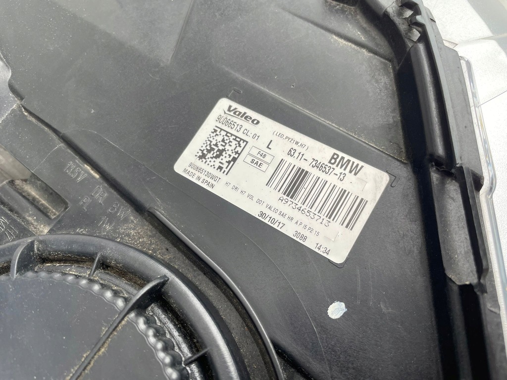 фото №10, Bmw x1 f48 лампы лампа левая перед usa 7346538 77346537