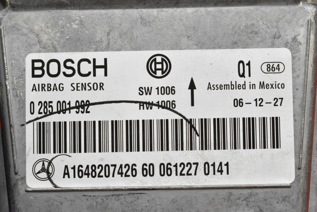 фото №7, Датчик модуль подушка безопасности подушек a1648207426 mercedes r-klasa w251 05-10