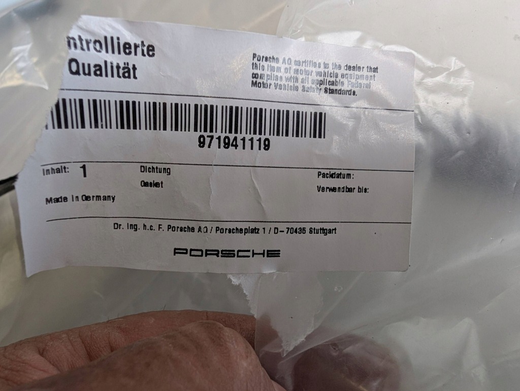 фото №5, Porsche panamera 971 прокладка лампи лівий перед 971941119 nowa оригінал