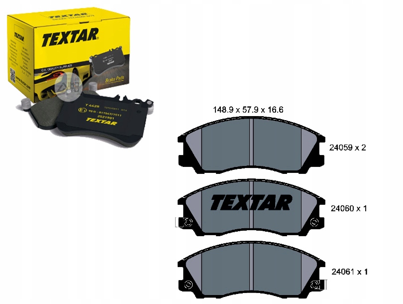 фото №1, Tex2405901 тормозные колодки ham. hyundai перед terracan 02-