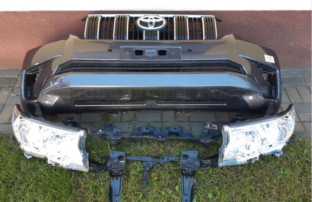фото №1, Toyota land cruiser vii 150 lift 2017- бампер перед + лампы