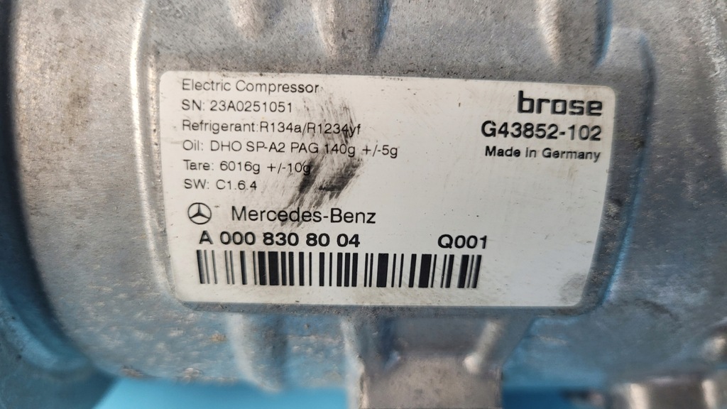 фото №11, Mercedes w206 c200 23r компресор кондиціонера a0008308004