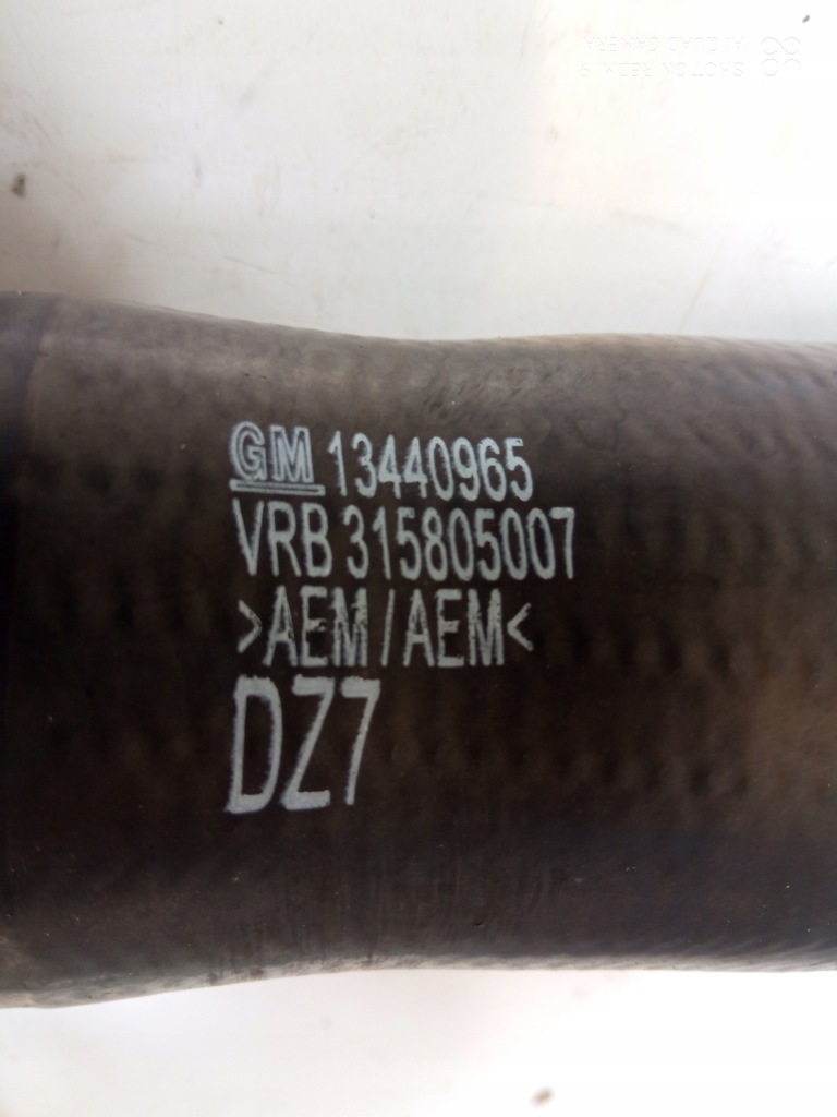 Opel adam труба патрубок інтеркулер 13440965 1.0t Оригінал