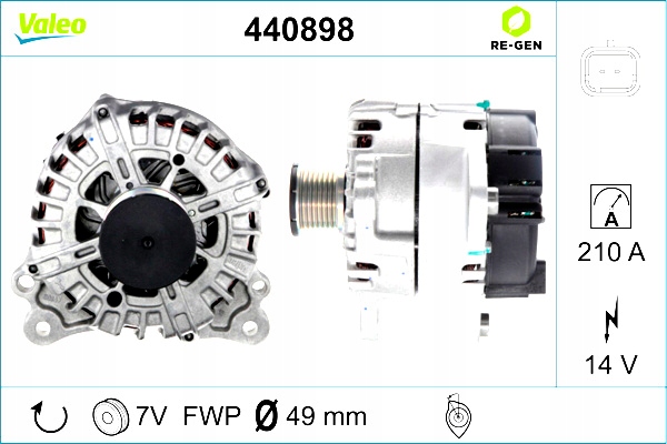 фото №2, Генератор renault espace iv laguna laguna ii laguna iii vel satis