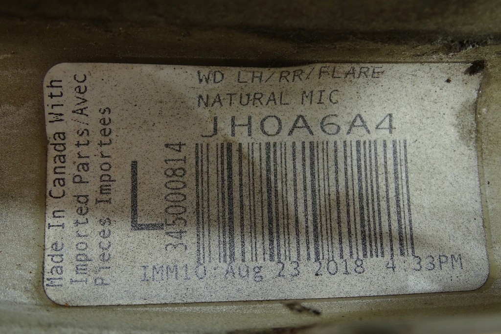 фото №13, Dodge durango 2018- молдинг расширитель крыла левый задняя 1rk19trmae