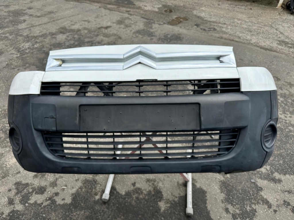 фото №1, Citroen berlingo 2 ii бампер перед kompletny білий оригінал