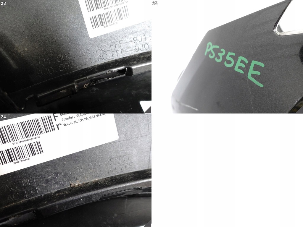 фото №15, Porsche taycan 9j1 turbo s lift 24- бампер бампер + спойлер накладка перед