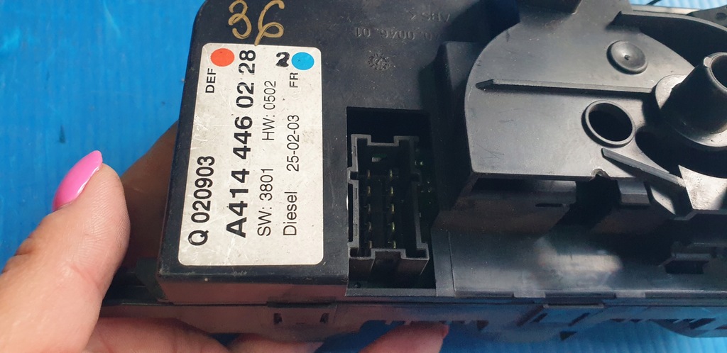 фото №6, Mercedes vaneo w414 панель управление обдув кондиционера a4144460228