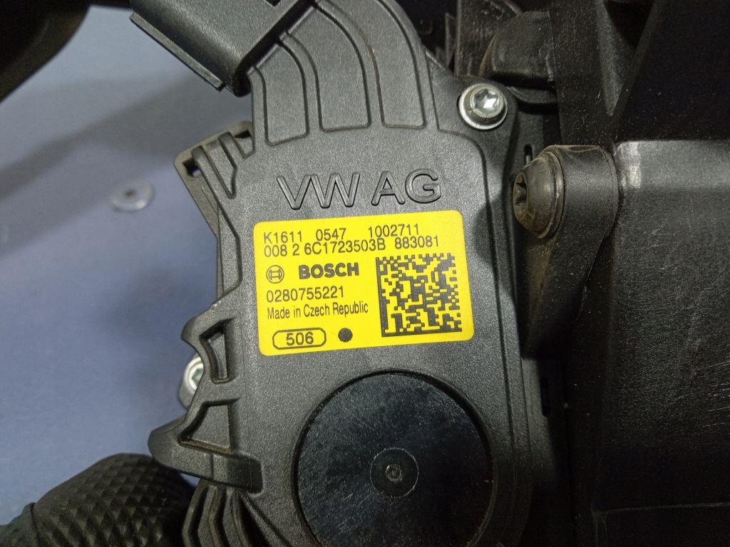 фото №5, Fabia iii 6v 14- педали газа тормоза сцепления eu 6c1721059m