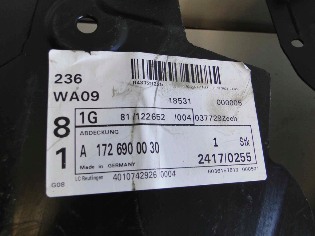 фото №9, Mercedes slk slc r172 172 подкрылок передние левая