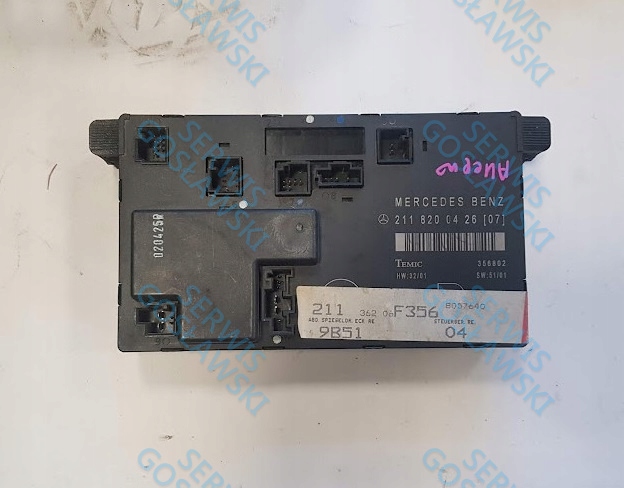 фото №1, Mercedes e 211 w211 блок керування модуль двері a2118200426
