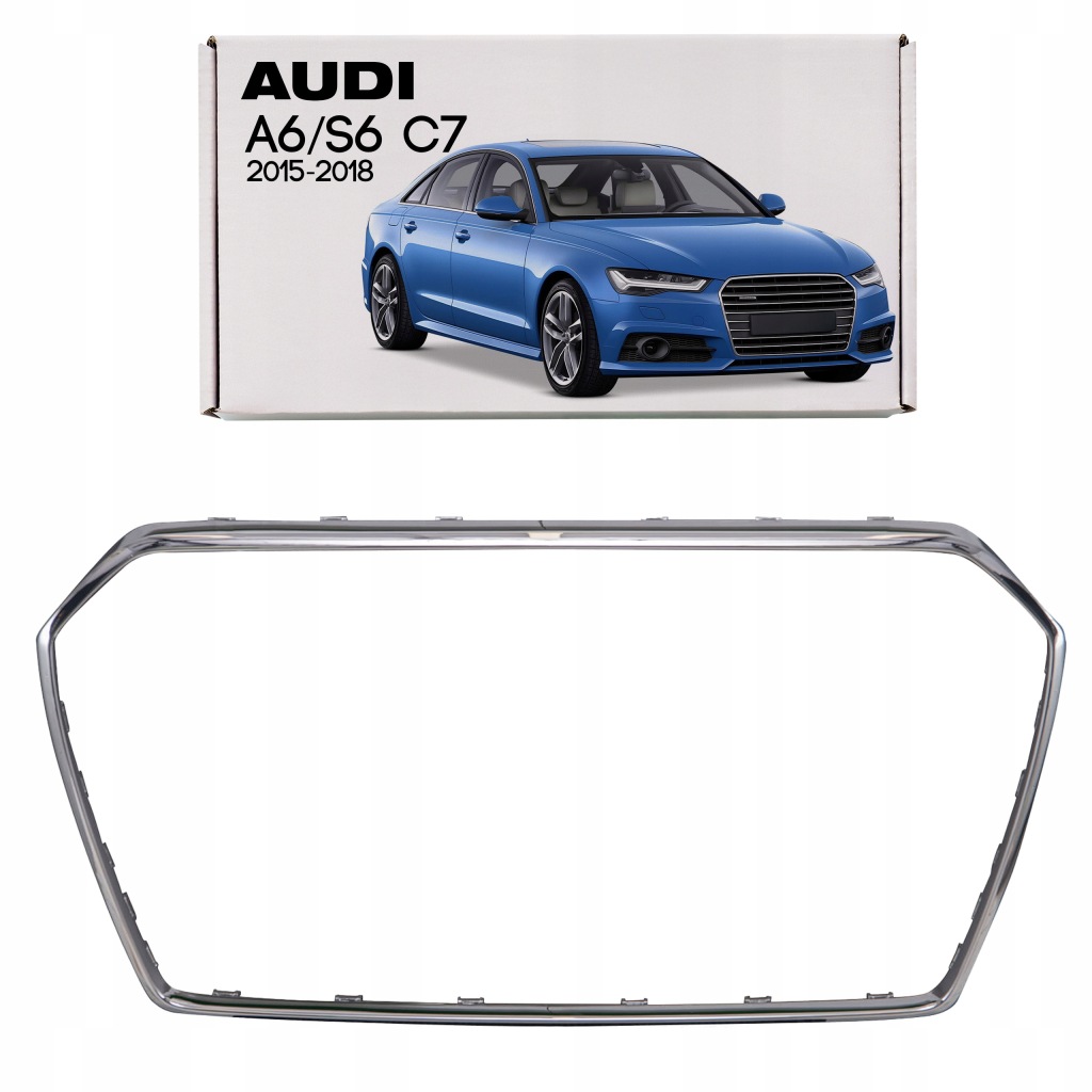 фото №1, Audi a6 s6 c7 4g 15-18 po faceliftingu рамка решітка хромована 4g0807715c