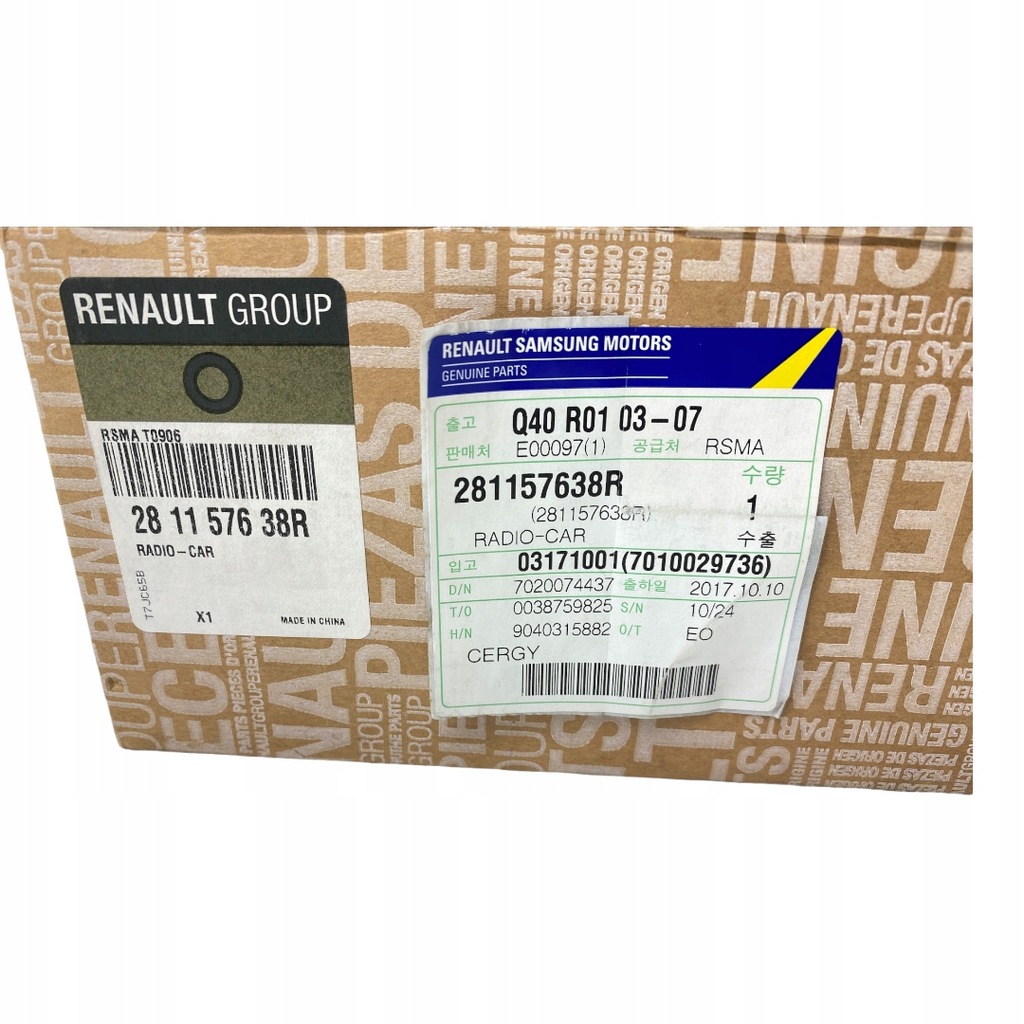 фото №10, Nowe oryg радио renault kadjar 281157638r