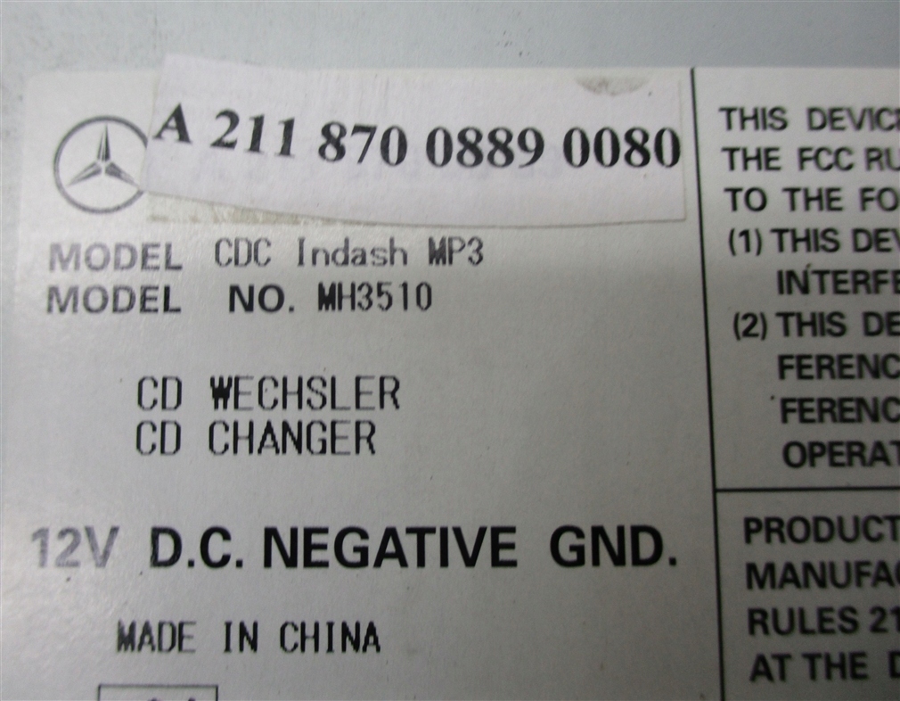 фото №8, Чейнджер cd 6płyt mercedes w211 w219 a2118700889