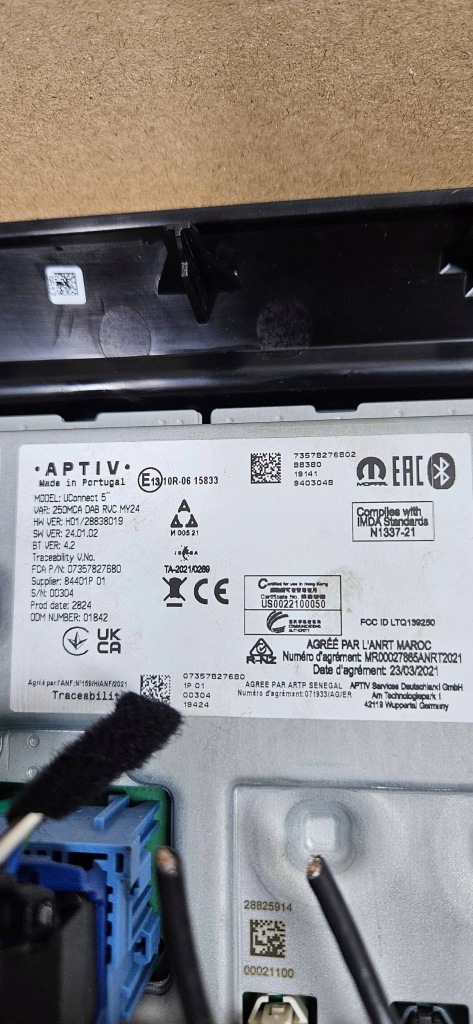 Станція мультимедійна радіо fiat ducato movano 07357827680 2022r. Ціна