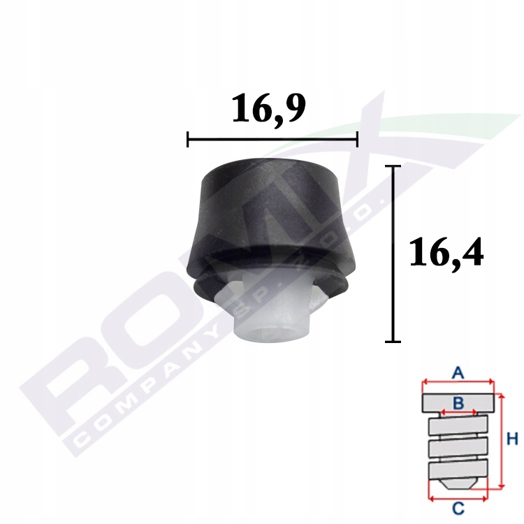 фото №1, Клипса отбойник gumowo-plastikowy дверь toyota 5szt k